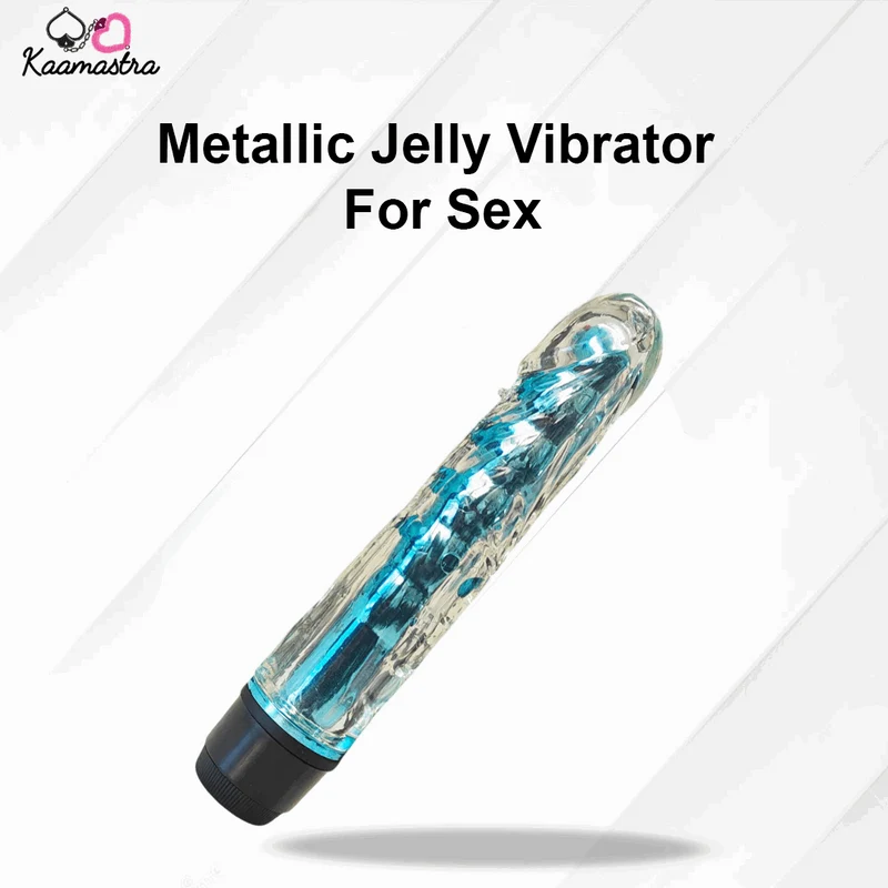 Kaamastra Women's Metallic Core Jelly Vibrator Mix Jelly Colour