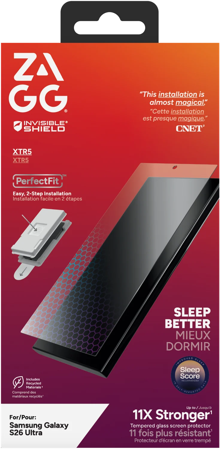 InvisibleShield Samsung Galaxy S26 Ultra Glass XTR5 Screen Protector