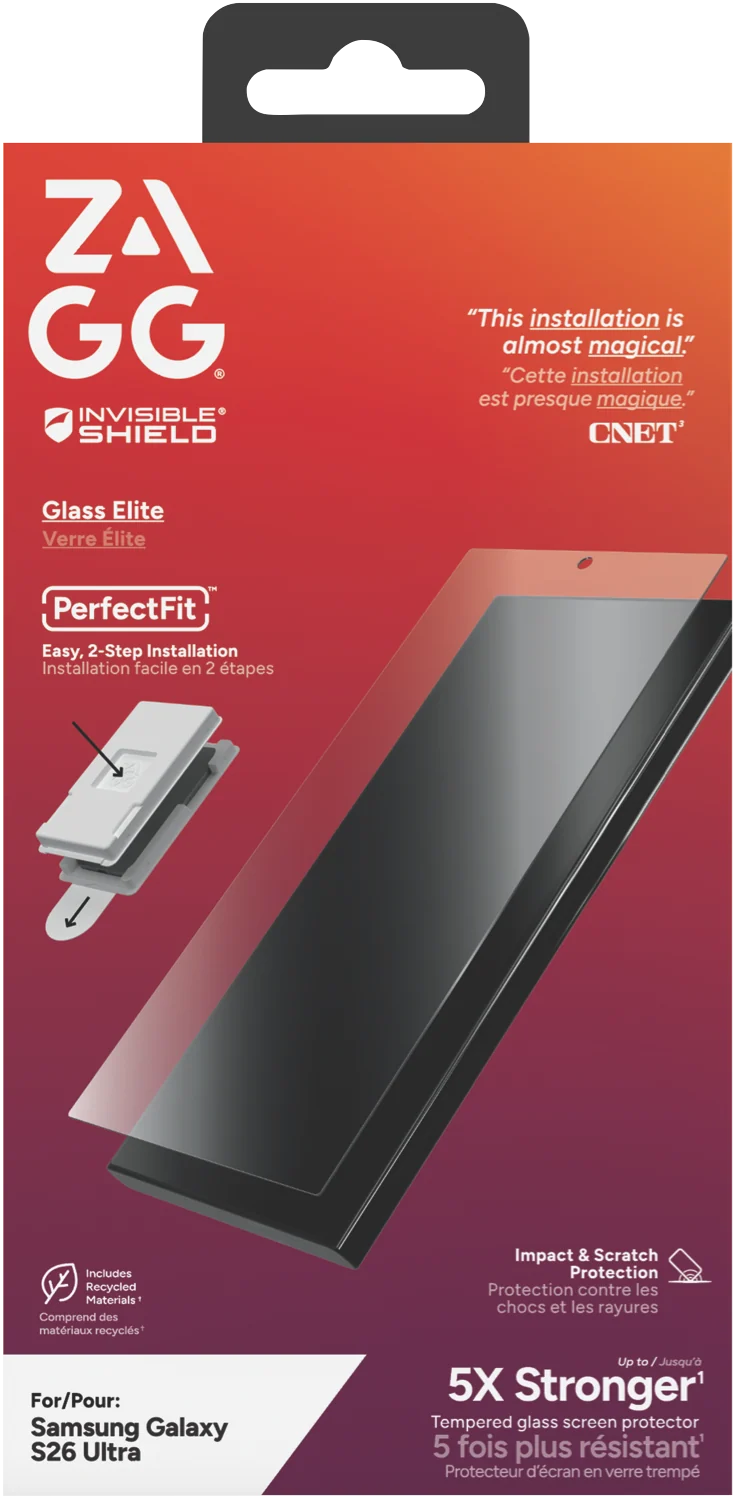 InvisibleShield Samsung Galaxy S26 Ultra Glass Elite Screen Protector
